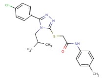 2-{[5-(4-chlorophenyl)-4-isobutyl-4H-1,2,4-triazol-3-yl]thio}-N-(4-methylphenyl)acetamide