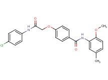 4-{2-[(4-chlorophenyl)amino]-2-oxoethoxy}-N-(2-methoxy-5-methylphenyl)benzamide