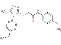 2-{[4-(4-ethylphenyl)-5-methyl-4H-1,2,4-triazol-3-yl]thio}-N-(4-methoxyphenyl)acetamide