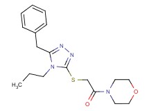 4-{[(5-benzyl-4-propyl-4H-1,2,4-triazol-3-yl)thio]acetyl}morpholine