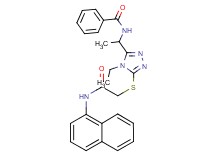N-[1-(4-ethyl-5-{[2-(1-naphthylamino)-2-oxoethyl]thio}-4H-1,2,4-triazol-3-yl)ethyl]benzamide