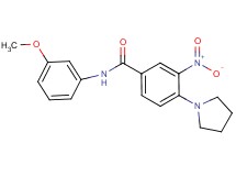 N-(3-methoxyphenyl)-3-nitro-4-(1-pyrrolidinyl)benzamide