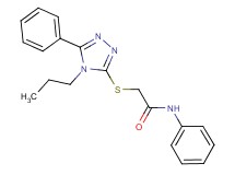 N-phenyl-2-[(5-phenyl-4-propyl-4H-1,2,4-triazol-3-yl)thio]acetamide