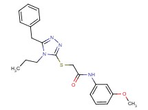 2-[(5-benzyl-4-propyl-4H-1,2,4-triazol-3-yl)thio]-N-(3-methoxyphenyl)acetamide