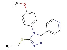 4-[5-(ethylthio)-4-(4-methoxyphenyl)-4H-1,2,4-triazol-3-yl]pyridine
