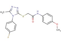 2-{[4-(4-fluorophenyl)-5-methyl-4H-1,2,4-triazol-3-yl]thio}-N-(4-methoxyphenyl)acetamide