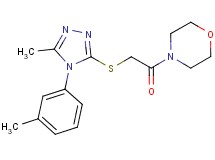 4-({[5-methyl-4-(3-methylphenyl)-4H-1,2,4-triazol-3-yl]thio}acetyl)morpholine