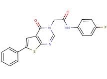 N-(4-fluorophenyl)-2-(4-oxo-6-phenylthieno[2,3-d]pyrimidin-3(4H)-yl)acetamide