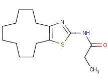 N-(4,5,6,7,8,9,10,11,12,13-decahydrocyclododeca[d][1,3]thiazol-2-yl)propanamide