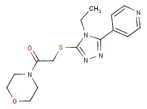 4-({[4-ethyl-5-(4-pyridinyl)-4H-1,2,4-triazol-3-yl]thio}acetyl)morpholine
