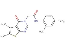 2-(5,6-dimethyl-4-oxothieno[2,3-d]pyrimidin-3(4H)-yl)-N-(2,4-dimethylphenyl)acetamide