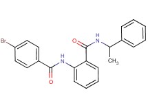 2-[(4-bromobenzoyl)amino]-N-(1-phenylethyl)benzamide