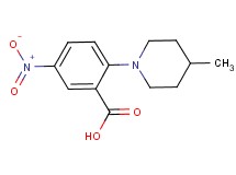 2-(4-methyl-1-piperidinyl)-5-nitrobenzoic acid