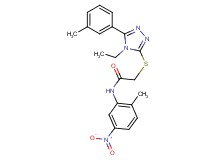 2-{[4-ethyl-5-(3-methylphenyl)-4H-1,2,4-triazol-3-yl]thio}-N-(2-methyl-5-nitrophenyl)acetamide