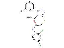 N-(2,4-dichlorophenyl)-2-{[4-ethyl-5-(3-methylphenyl)-4H-1,2,4-triazol-3-yl]thio}acetamide