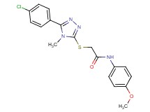 2-{[5-(4-chlorophenyl)-4-methyl-4H-1,2,4-triazol-3-yl]thio}-N-(4-methoxyphenyl)acetamide
