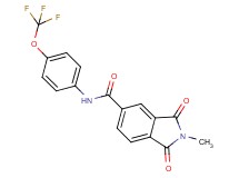 2-methyl-1,3-dioxo-N-[4-(trifluoromethoxy)phenyl]-5-isoindolinecarboxamide