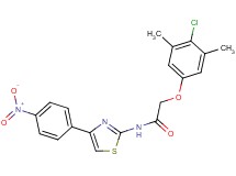 2-(4-chloro-3,5-dimethylphenoxy)-N-[4-(4-nitrophenyl)-1,3-thiazol-2-yl]acetamide
