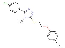 3-(4-chlorophenyl)-4-methyl-5-{[2-(4-methylphenoxy)ethyl]thio}-4H-1,2,4-triazole