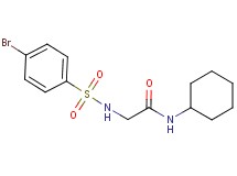 N~2~-[(4-bromophenyl)sulfonyl]-N~1~-cyclohexylglycinamide