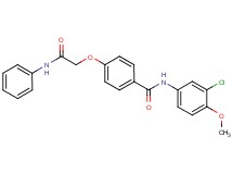 4-(2-anilino-2-oxoethoxy)-N-(3-chloro-4-methoxyphenyl)benzamide