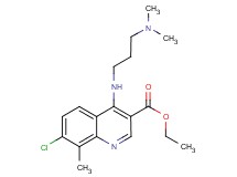 ethyl 7-chloro-4-{[3-(dimethylamino)propyl]amino}-8-methyl-3-quinolinecarboxylate