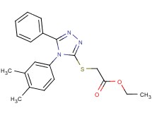 ethyl {[4-(3,4-dimethylphenyl)-5-phenyl-4H-1,2,4-triazol-3-yl]thio}acetate