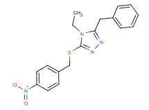 3-benzyl-4-ethyl-5-[(4-nitrobenzyl)thio]-4H-1,2,4-triazole