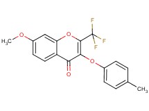 7-methoxy-3-(4-methylphenoxy)-2-(trifluoromethyl)-4H-chromen-4-one
