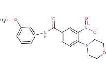 N-(3-methoxyphenyl)-4-(4-morpholinyl)-3-nitrobenzamide