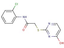 N-(2-chlorophenyl)-2-[(4-hydroxy-2-pyrimidinyl)thio]acetamide