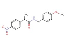 N-(4-methoxybenzyl)-2-(4-nitrophenyl)propanamide