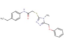 N-(4-ethylphenyl)-2-{[4-methyl-5-(phenoxymethyl)-4H-1,2,4-triazol-3-yl]thio}acetamide