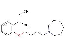 1-[4-(2-sec-butylphenoxy)butyl]azepane oxalate