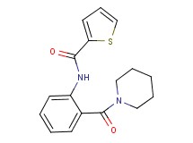 N-[2-(1-piperidinylcarbonyl)phenyl]-2-thiophenecarboxamide