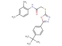 2-{[5-(4-tert-butylphenyl)-1,3,4-oxadiazol-2-yl]thio}-N-(2,4-dimethylphenyl)acetamide