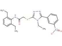 N-(2,6-diethylphenyl)-2-{[4-ethyl-5-(3-nitrophenyl)-4H-1,2,4-triazol-3-yl]thio}acetamide