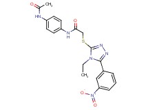 N-[4-(acetylamino)phenyl]-2-{[4-ethyl-5-(3-nitrophenyl)-4H-1,2,4-triazol-3-yl]thio}acetamide