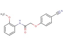 2-(4-cyanophenoxy)-N-(2-methoxyphenyl)acetamide