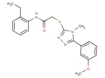 N-(2-ethylphenyl)-2-{[5-(3-methoxyphenyl)-4-methyl-4H-1,2,4-triazol-3-yl]thio}acetamide