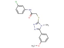 N-(3-chlorophenyl)-2-{[5-(3-methoxyphenyl)-4-methyl-4H-1,2,4-triazol-3-yl]thio}acetamide