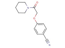 4-[2-oxo-2-(1-piperidinyl)ethoxy]benzonitrile