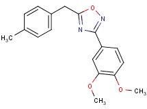 3-(3,4-dimethoxyphenyl)-5-(4-methylbenzyl)-1,2,4-oxadiazole