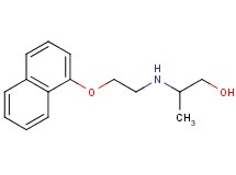 2-{[2-(1-naphthyloxy)ethyl]amino}-1-propanol ethanedioate (salt)