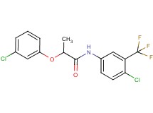 2-(3-chlorophenoxy)-N-[4-chloro-3-(trifluoromethyl)phenyl]propanamide