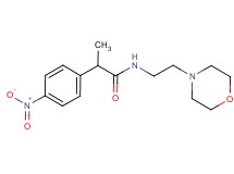 N-[2-(4-morpholinyl)ethyl]-2-(4-nitrophenyl)propanamide