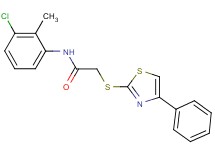 N-(3-chloro-2-methylphenyl)-2-[(4-phenyl-1,3-thiazol-2-yl)thio]acetamide