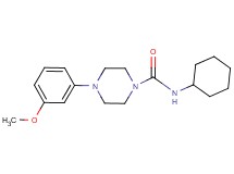 N-cyclohexyl-4-(3-methoxyphenyl)-1-piperazinecarboxamide