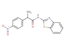 N-1,3-benzothiazol-2-yl-2-(4-nitrophenyl)propanamide