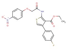 ethyl 4-(4-fluorophenyl)-2-{[(4-nitrophenoxy)acetyl]amino}-3-thiophenecarboxylate